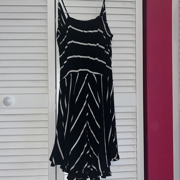 black and white striped romper - Picture 3 of 4